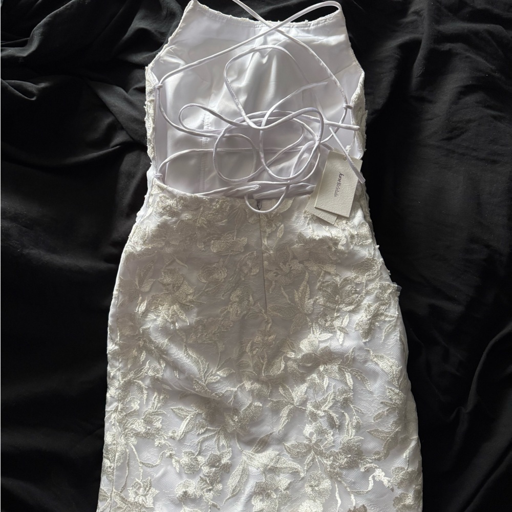 June Bridal White Lace Dress